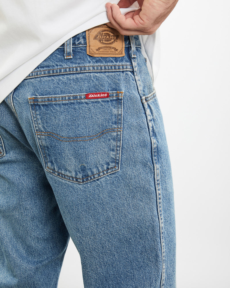 Vintage Dickies Denim Jeans <br>34" , The Real Deal , newtown, sydney, australia, thrift store, opshop, preloved, secondhand, sustainable, retro, antique, 70s, 80s, 90s, 2000s, 00s, fashion, clothing, streetwear, trendy, garment, style, boutique, store, shop, archive, sale, cheap, best, top