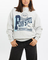 Vintage, 90s, NCAA, Penn, State, Nittany, Lions, Sweatshirt, The Real Deal, size extra small, colour Black, newtown, sydney, australia, thrift store, opshop, preloved, secondhand, sustainable, retro, antique, 70s, 80s, 90s, 2000s, 00s, fashion, clothing, streetwear, trendy, garment, style, boutique, store, shop, archive, sale, cheap, best, top, Sweats and hoodies