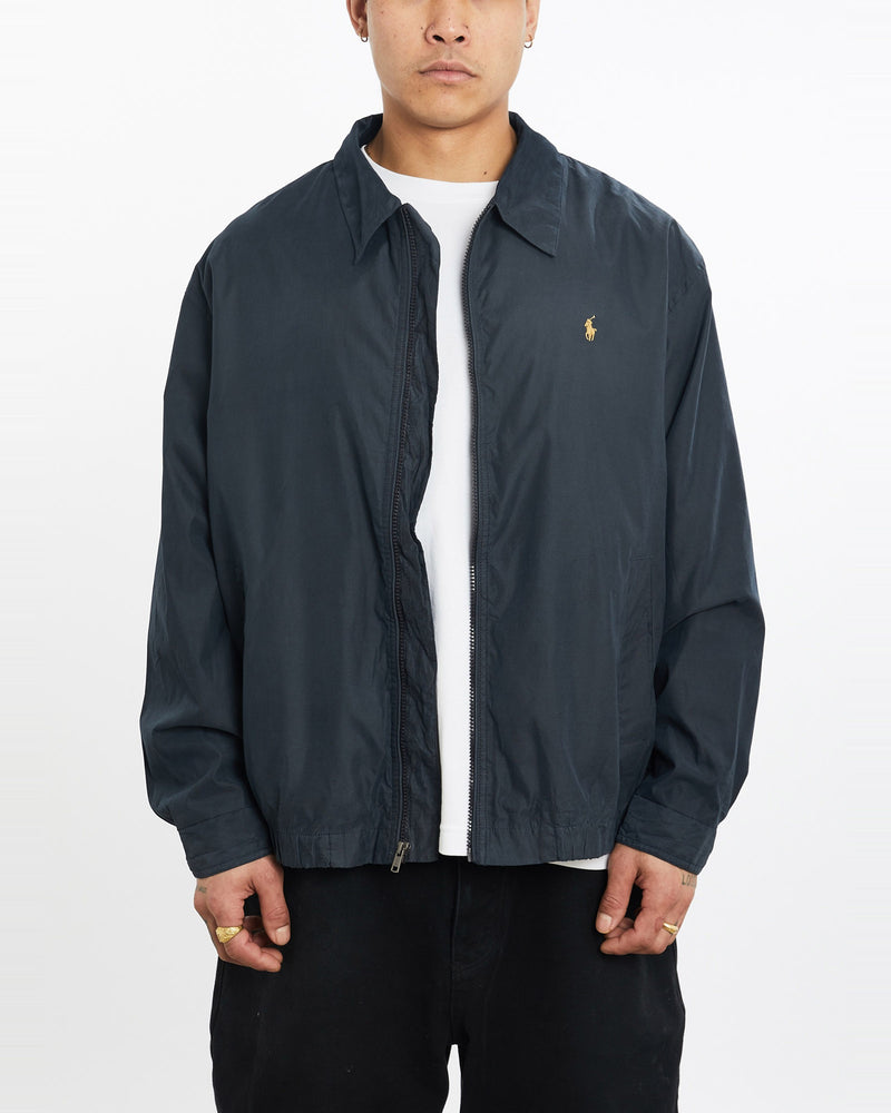 Vintage, 90s, Polo, Ralph, Lauren, Harrington, Jacket, The Real Deal, size extra large, colour Navy, newtown, sydney, australia, thrift store, opshop, preloved, secondhand, sustainable, retro, antique, 70s, 80s, 90s, 2000s, 00s, fashion, clothing, streetwear, trendy, garment, style, boutique, store, shop, archive, sale, cheap, best, top, Jackets