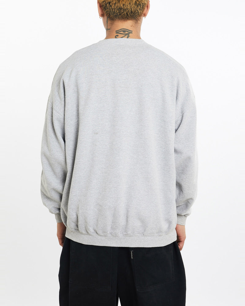 Vintage, NFL, New, York, Jets, Sweatshirt, The Real Deal, size extra large, colour Grey, newtown, sydney, australia, thrift store, opshop, preloved, secondhand, sustainable, retro, antique, 70s, 80s, 90s, 2000s, 00s, fashion, clothing, streetwear, trendy, garment, style, boutique, store, shop, archive, sale, cheap, best, top, Sweats and hoodies