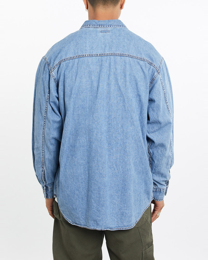 Vintage, Levi's, Denim, Button, Up, Shirt, The Real Deal, size medium, colour Blue, newtown, sydney, australia, thrift store, opshop, preloved, secondhand, sustainable, retro, antique, 70s, 80s, 90s, 2000s, 00s, fashion, clothing, streetwear, trendy, garment, style, boutique, store, shop, archive, sale, cheap, best, top, Shirts