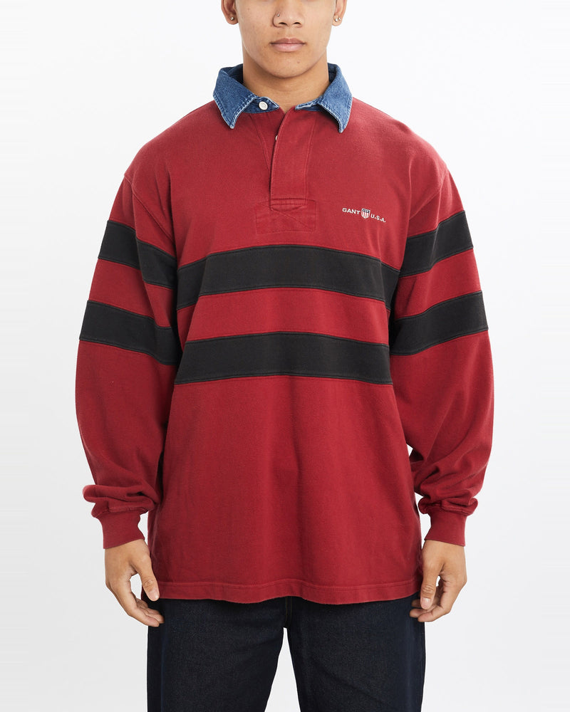 Vintage, Gant, USA, Rugby, Shirt, The Real Deal, size large, colour Multicolour, newtown, sydney, australia, thrift store, opshop, preloved, secondhand, sustainable, retro, antique, 70s, 80s, 90s, 2000s, 00s, fashion, clothing, streetwear, trendy, garment, style, boutique, store, shop, archive, sale, cheap, best, top, Shirts