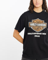 Vintage, Harley, Davidson, Tee, The Real Deal, size medium, colour Black, newtown, sydney, australia, thrift store, opshop, preloved, secondhand, sustainable, retro, antique, 70s, 80s, 90s, 2000s, 00s, fashion, clothing, streetwear, trendy, garment, style, boutique, store, shop, archive, sale, cheap, best, top, T-Shirts