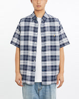 Vintage, 90s, Polo, Ralph, Lauren, Short, Sleeve, Button, Up, Shirt, The Real Deal, size large, colour Blue, newtown, sydney, australia, thrift store, opshop, preloved, secondhand, sustainable, retro, antique, 70s, 80s, 90s, 2000s, 00s, fashion, clothing, streetwear, trendy, garment, style, boutique, store, shop, archive, sale, cheap, best, top, Shirts