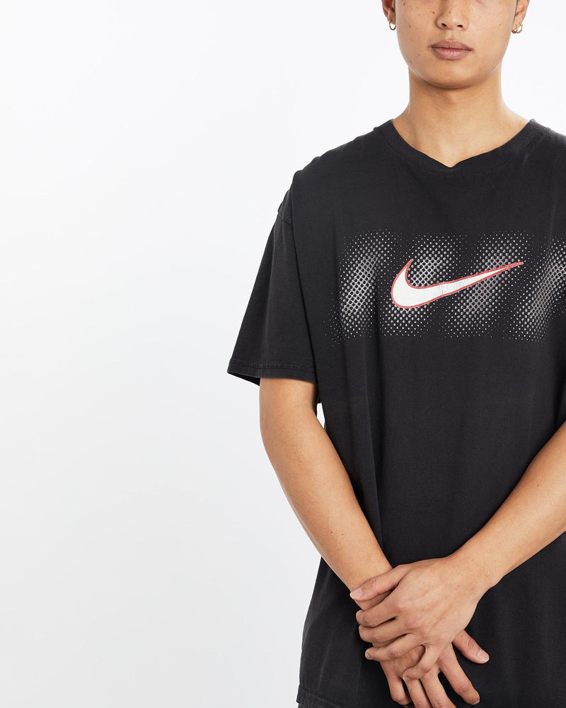 Vintage, Nike, Tee, The Real Deal, size large, colour Black, newtown, sydney, australia, thrift store, opshop, preloved, secondhand, sustainable, retro, antique, 70s, 80s, 90s, 2000s, 00s, fashion, clothing, streetwear, trendy, garment, style, boutique, store, shop, archive, sale, cheap, best, top, T-Shirts