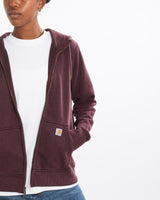 Vintage, Carhartt, Full, Zip, Hooded, Sweatshirt, The Real Deal, size medium, colour Purple, newtown, sydney, australia, thrift store, opshop, preloved, secondhand, sustainable, retro, antique, 70s, 80s, 90s, 2000s, 00s, fashion, clothing, streetwear, trendy, garment, style, boutique, store, shop, archive, sale, cheap, best, top, Sweats and hoodies