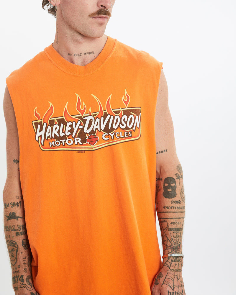 Vintage Harley Davidson Tank <br>L , The Real Deal , newtown, sydney, australia, thrift store, opshop, preloved, secondhand, sustainable, retro, antique, 70s, 80s, 90s, 2000s, 00s, fashion, clothing, streetwear, trendy, garment, style, boutique, store, shop, archive, sale, cheap, best, top