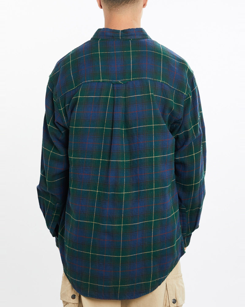 Vintage, 90s, Chaps, Ralph, Lauren, Flannelette, Button, Up, Shirt, The Real Deal, size extra large, colour Multicolour, newtown, sydney, australia, thrift store, opshop, preloved, secondhand, sustainable, retro, antique, 70s, 80s, 90s, 2000s, 00s, fashion, clothing, streetwear, trendy, garment, style, boutique, store, shop, archive, sale, cheap, best, top, Shirts