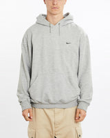 Vintage, Nike, Hooded, Sweatshirt, The Real Deal, size large, colour Grey, newtown, sydney, australia, thrift store, opshop, preloved, secondhand, sustainable, retro, antique, 70s, 80s, 90s, 2000s, 00s, fashion, clothing, streetwear, trendy, garment, style, boutique, store, shop, archive, sale, cheap, best, top, Sweats and hoodies