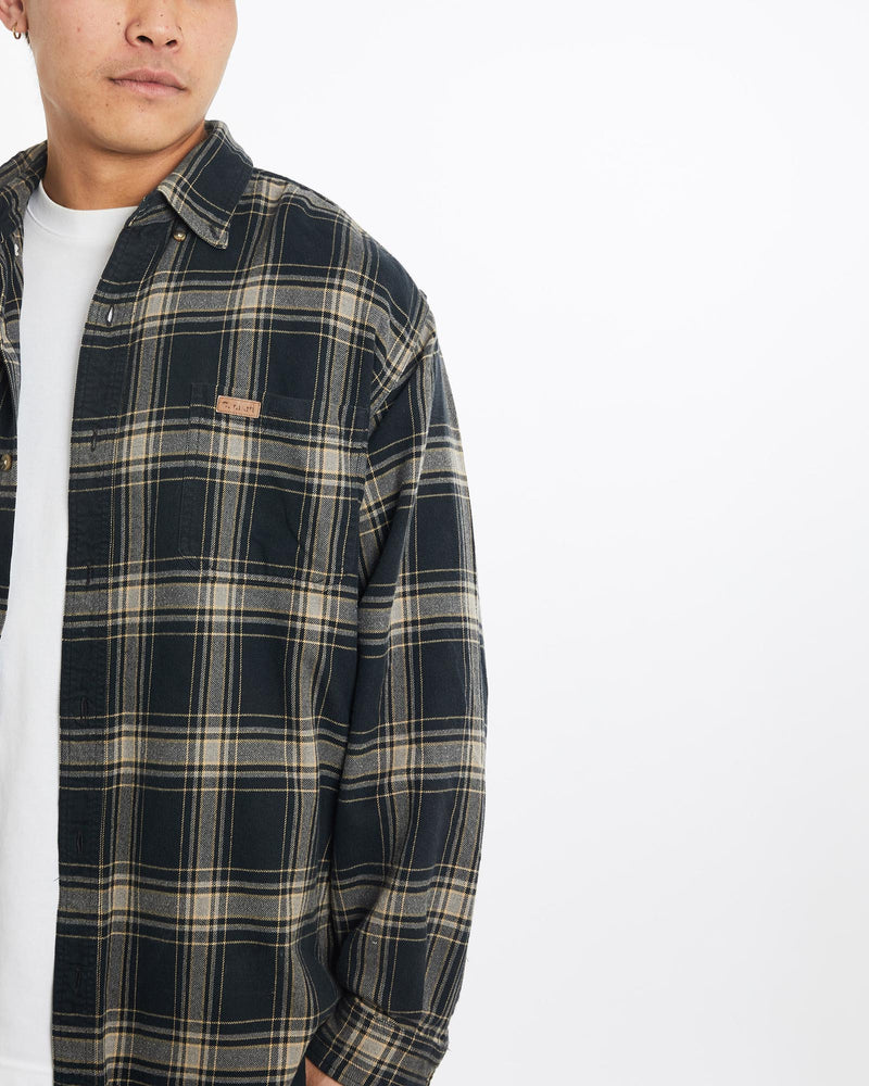 Vintage, Carhartt, Flannelette, Button, Up, Shirt, The Real Deal, size extra large, colour Multicolour, newtown, sydney, australia, thrift store, opshop, preloved, secondhand, sustainable, retro, antique, 70s, 80s, 90s, 2000s, 00s, fashion, clothing, streetwear, trendy, garment, style, boutique, store, shop, archive, sale, cheap, best, top, Shirts