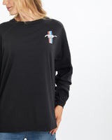 Vintage, Ford, Mustang, Long, Sleeve, Tee, The Real Deal, size medium, colour Black, newtown, sydney, australia, thrift store, opshop, preloved, secondhand, sustainable, retro, antique, 70s, 80s, 90s, 2000s, 00s, fashion, clothing, streetwear, trendy, garment, style, boutique, store, shop, archive, sale, cheap, best, top, T-Shirts