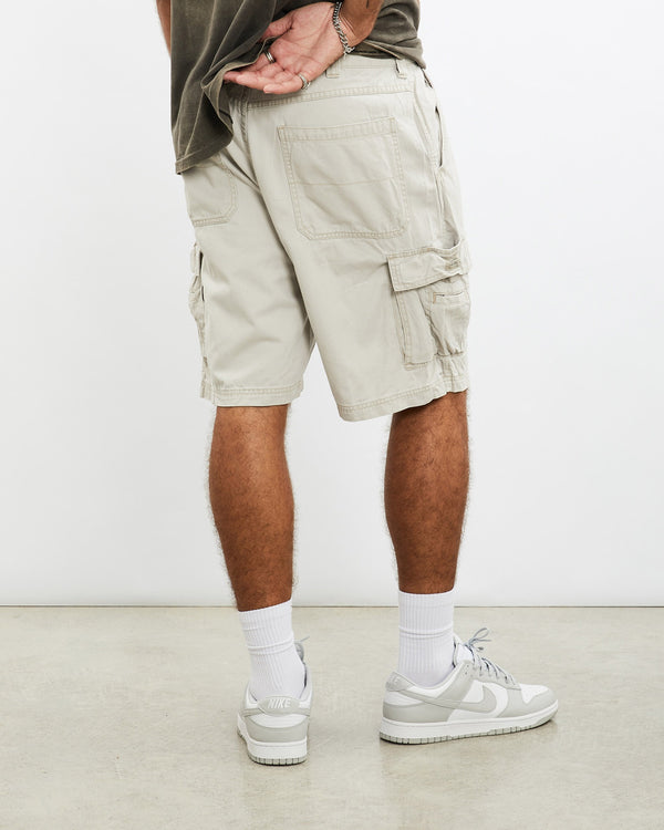 Vintage, Wrangler, Cargo, Shorts, The Real Deal, size 35", colour Beige, newtown, sydney, australia, thrift store, opshop, preloved, secondhand, sustainable, retro, antique, 70s, 80s, 90s, 2000s, 00s, fashion, clothing, streetwear, trendy, garment, style, boutique, store, shop, archive, sale, cheap, best, top, Shorts