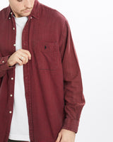 Vintage, 90s, Polo, Ralph, Lauren, Button, Up, Shirt, The Real Deal, size extra large, colour Burgundy, newtown, sydney, australia, thrift store, opshop, preloved, secondhand, sustainable, retro, antique, 70s, 80s, 90s, 2000s, 00s, fashion, clothing, streetwear, trendy, garment, style, boutique, store, shop, archive, sale, cheap, best, top, Shirts