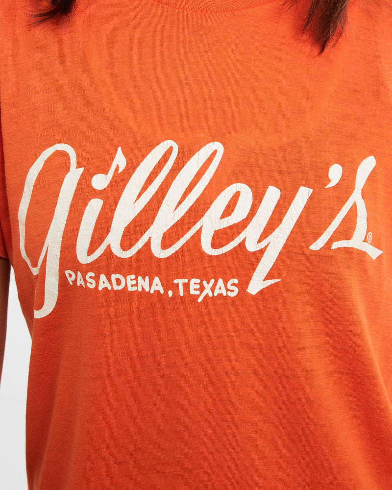 Vintage, 80s, Gilley's, Pasadena,, Texas, Tee, The Real Deal, size double extra small, colour Orange, newtown, sydney, australia, thrift store, opshop, preloved, secondhand, sustainable, retro, antique, 70s, 80s, 90s, 2000s, 00s, fashion, clothing, streetwear, trendy, garment, style, boutique, store, shop, archive, sale, cheap, best, top, T-Shirts