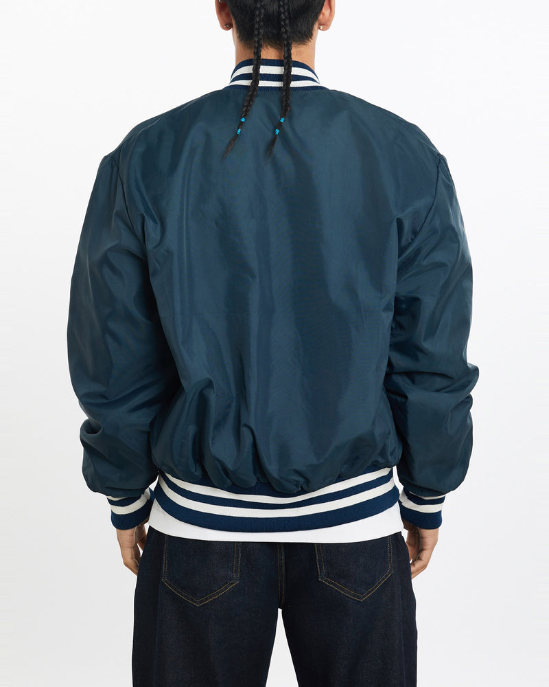 Vintage, UPS, Bomber, Jacket, The Real Deal, size large, colour Navy, newtown, sydney, australia, thrift store, opshop, preloved, secondhand, sustainable, retro, antique, 70s, 80s, 90s, 2000s, 00s, fashion, clothing, streetwear, trendy, garment, style, boutique, store, shop, archive, sale, cheap, best, top, Jackets