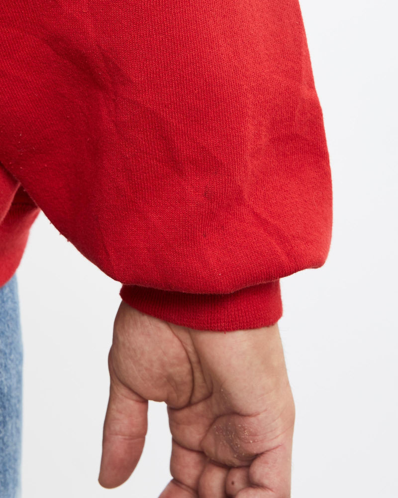 Vintage, 90s, Ohio, State, University, Sweatshirt, The Real Deal, size extra large, colour Red, newtown, sydney, australia, thrift store, opshop, preloved, secondhand, sustainable, retro, antique, 70s, 80s, 90s, 2000s, 00s, fashion, clothing, streetwear, trendy, garment, style, boutique, store, shop, archive, sale, cheap, best, top, Sweats and hoodies