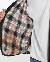 Vintage, 90s, Carhartt, Flanelette, Lined, Button, Up, Shirt, The Real Deal, size double extra large, colour Black, newtown, sydney, australia, thrift store, opshop, preloved, secondhand, sustainable, retro, antique, 70s, 80s, 90s, 2000s, 00s, fashion, clothing, streetwear, trendy, garment, style, boutique, store, shop, archive, sale, cheap, best, top, Shirts