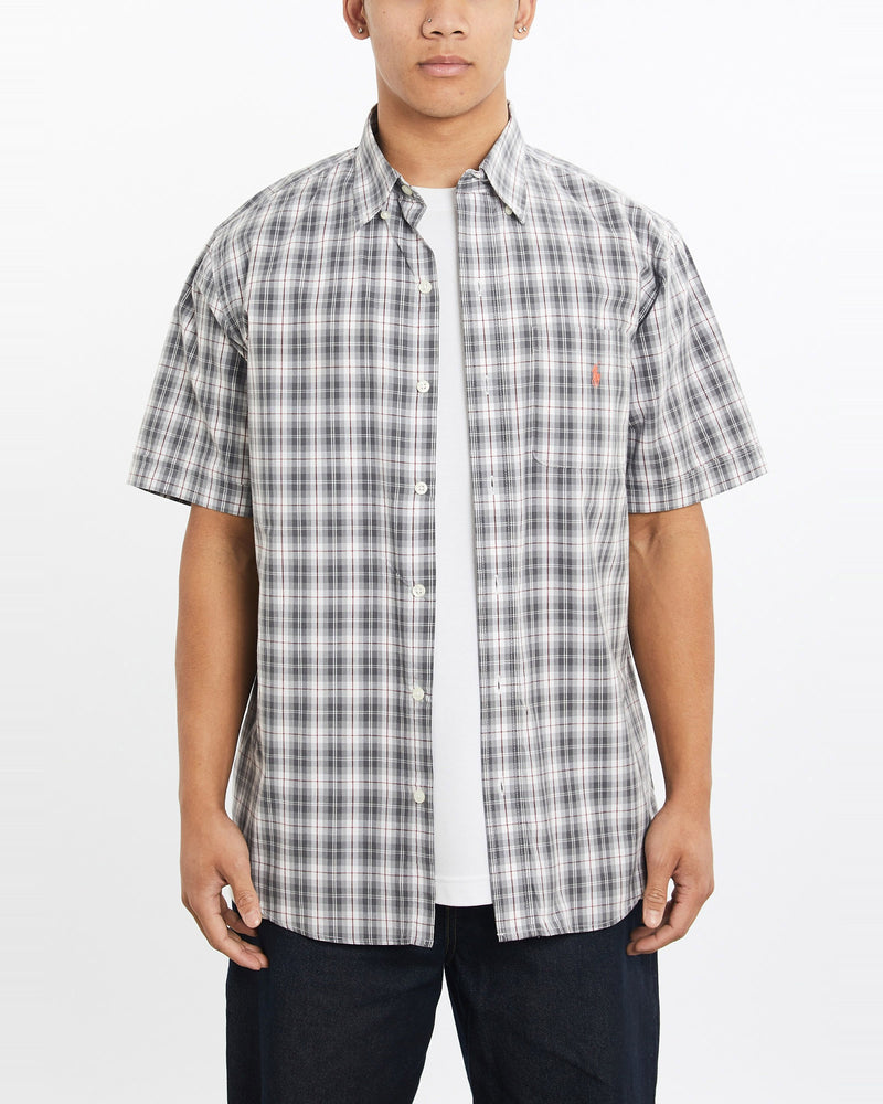 Vintage, 90s, Polo, Ralph, Lauren, Short, Sleeve, Button, Up, Shirt, The Real Deal, size large, colour Multicolour, newtown, sydney, australia, thrift store, opshop, preloved, secondhand, sustainable, retro, antique, 70s, 80s, 90s, 2000s, 00s, fashion, clothing, streetwear, trendy, garment, style, boutique, store, shop, archive, sale, cheap, best, top, Shirts