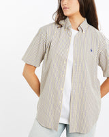 Vintage, 90s, Polo, Ralph, Lauren, Short, Sleeve, Button, Up, Shirt, The Real Deal, size medium, colour Multicolour, newtown, sydney, australia, thrift store, opshop, preloved, secondhand, sustainable, retro, antique, 70s, 80s, 90s, 2000s, 00s, fashion, clothing, streetwear, trendy, garment, style, boutique, store, shop, archive, sale, cheap, best, top, Shirts