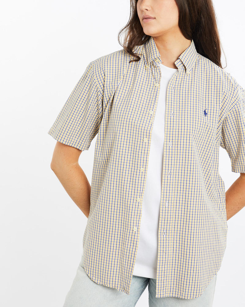Vintage, 90s, Polo, Ralph, Lauren, Short, Sleeve, Button, Up, Shirt, The Real Deal, size medium, colour Multicolour, newtown, sydney, australia, thrift store, opshop, preloved, secondhand, sustainable, retro, antique, 70s, 80s, 90s, 2000s, 00s, fashion, clothing, streetwear, trendy, garment, style, boutique, store, shop, archive, sale, cheap, best, top, Shirts