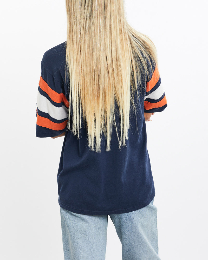 Vintage, 80s, NFL, Chicago, Bears, Jersey, The Real Deal, size extra small, colour Navy, newtown, sydney, australia, thrift store, opshop, preloved, secondhand, sustainable, retro, antique, 70s, 80s, 90s, 2000s, 00s, fashion, clothing, streetwear, trendy, garment, style, boutique, store, shop, archive, sale, cheap, best, top, T-Shirts