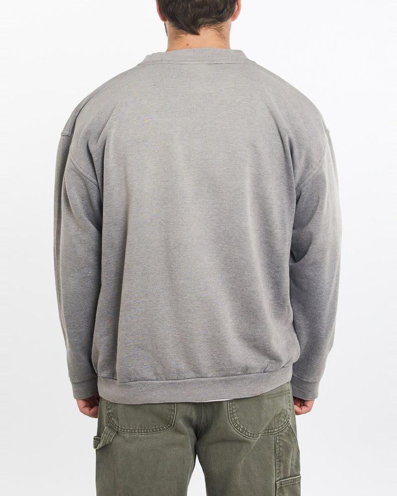 Vintage, 90s, Reebok, Sweatshirt, The Real Deal, size extra large, colour Grey, newtown, sydney, australia, thrift store, opshop, preloved, secondhand, sustainable, retro, antique, 70s, 80s, 90s, 2000s, 00s, fashion, clothing, streetwear, trendy, garment, style, boutique, store, shop, archive, sale, cheap, best, top, Sweats and hoodies