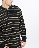 Vintage, Nautica, Long, Sleeve, Polo, Shirt, The Real Deal, size extra large, colour Multicolour, newtown, sydney, australia, thrift store, opshop, preloved, secondhand, sustainable, retro, antique, 70s, 80s, 90s, 2000s, 00s, fashion, clothing, streetwear, trendy, garment, style, boutique, store, shop, archive, sale, cheap, best, top, Shirts