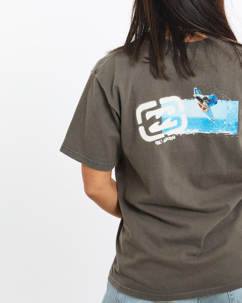Vintage, Billabong, Surf, Tee, The Real Deal, size double extra small, colour Brown, newtown, sydney, australia, thrift store, opshop, preloved, secondhand, sustainable, retro, antique, 70s, 80s, 90s, 2000s, 00s, fashion, clothing, streetwear, trendy, garment, style, boutique, store, shop, archive, sale, cheap, best, top, T-Shirts