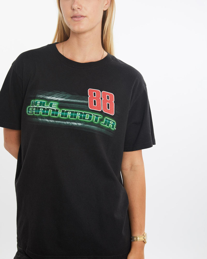 Vintage, Dale, Earnhardt, NASCAR, Racing, Tee, The Real Deal, size medium, colour Black, newtown, sydney, australia, thrift store, opshop, preloved, secondhand, sustainable, retro, antique, 70s, 80s, 90s, 2000s, 00s, fashion, clothing, streetwear, trendy, garment, style, boutique, store, shop, archive, sale, cheap, best, top, T-Shirts