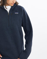 Vintage, Patagonia, Quarter, Zip, Sweater, The Real Deal, size small, colour Navy, newtown, sydney, australia, thrift store, opshop, preloved, secondhand, sustainable, retro, antique, 70s, 80s, 90s, 2000s, 00s, fashion, clothing, streetwear, trendy, garment, style, boutique, store, shop, archive, sale, cheap, best, top, Sweats and hoodies