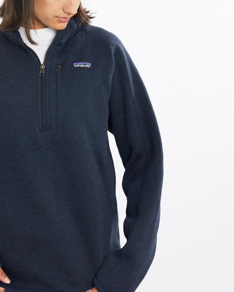 Vintage, Patagonia, Quarter, Zip, Sweater, The Real Deal, size small, colour Navy, newtown, sydney, australia, thrift store, opshop, preloved, secondhand, sustainable, retro, antique, 70s, 80s, 90s, 2000s, 00s, fashion, clothing, streetwear, trendy, garment, style, boutique, store, shop, archive, sale, cheap, best, top, Sweats and hoodies