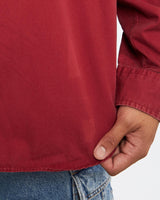 Vintage, 90s, Tommy, Hilfiger, Button, Up, Shirt, The Real Deal, size extra large, colour Burgundy, newtown, sydney, australia, thrift store, opshop, preloved, secondhand, sustainable, retro, antique, 70s, 80s, 90s, 2000s, 00s, fashion, clothing, streetwear, trendy, garment, style, boutique, store, shop, archive, sale, cheap, best, top, Shirts