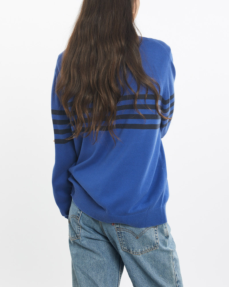 Vintage, Nautica, Quarter, Zip, Sweater, The Real Deal, size small, colour Blue, newtown, sydney, australia, thrift store, opshop, preloved, secondhand, sustainable, retro, antique, 70s, 80s, 90s, 2000s, 00s, fashion, clothing, streetwear, trendy, garment, style, boutique, store, shop, archive, sale, cheap, best, top, Sweats and hoodies