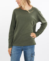 Vintage, 90s, Polo, Ralph, Lauren, Long, Sleeve, Tee, The Real Deal, size medium, colour Green, newtown, sydney, australia, thrift store, opshop, preloved, secondhand, sustainable, retro, antique, 70s, 80s, 90s, 2000s, 00s, fashion, clothing, streetwear, trendy, garment, style, boutique, store, shop, archive, sale, cheap, best, top, T-Shirts