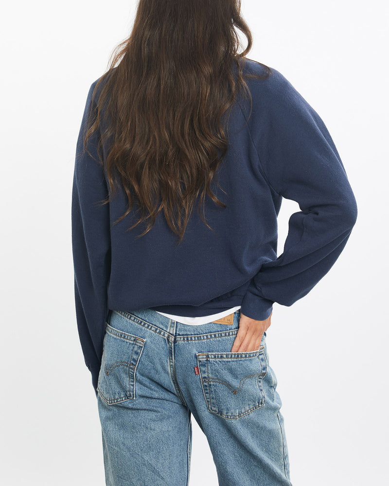 Vintage, 90s, Nike, Sweatshirt, The Real Deal, size small, colour Navy, newtown, sydney, australia, thrift store, opshop, preloved, secondhand, sustainable, retro, antique, 70s, 80s, 90s, 2000s, 00s, fashion, clothing, streetwear, trendy, garment, style, boutique, store, shop, archive, sale, cheap, best, top, Sweats and hoodies