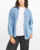 Vintage, 90s, Levi's, Denim, Button, Up, Shirt, The Real Deal, size small, colour Blue, newtown, sydney, australia, thrift store, opshop, preloved, secondhand, sustainable, retro, antique, 70s, 80s, 90s, 2000s, 00s, fashion, clothing, streetwear, trendy, garment, style, boutique, store, shop, archive, sale, cheap, best, top, Shirts