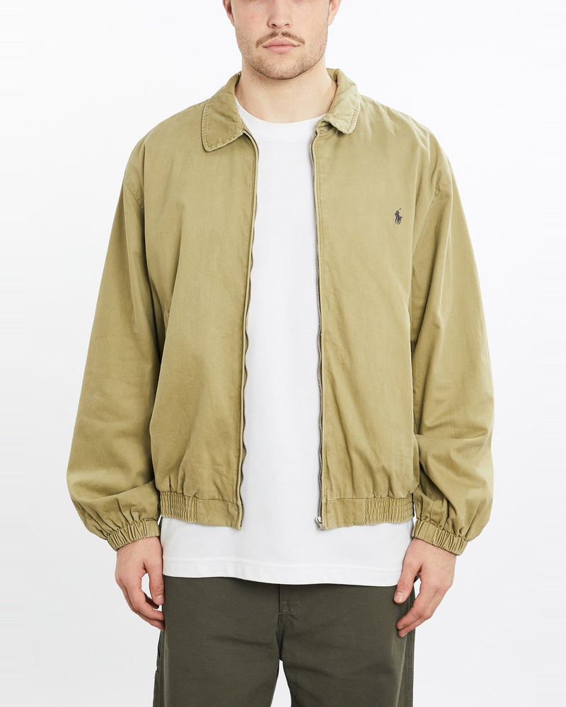 Vintage, 90s, Polo, Ralph, Lauren, Harrington, Jacket, The Real Deal, size extra large, colour Green, newtown, sydney, australia, thrift store, opshop, preloved, secondhand, sustainable, retro, antique, 70s, 80s, 90s, 2000s, 00s, fashion, clothing, streetwear, trendy, garment, style, boutique, store, shop, archive, sale, cheap, best, top, Jackets