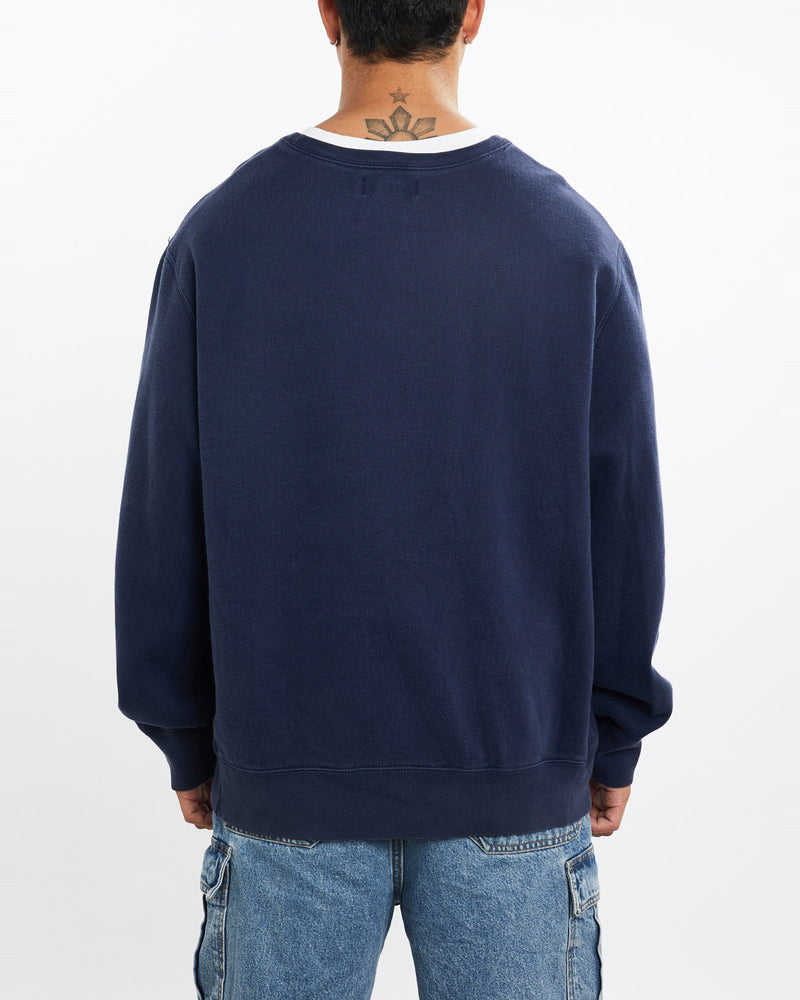 Vintage, 90s, Polo, Ralph, Lauren, Sweatshirt, The Real Deal, size extra large, colour Blue, newtown, sydney, australia, thrift store, opshop, preloved, secondhand, sustainable, retro, antique, 70s, 80s, 90s, 2000s, 00s, fashion, clothing, streetwear, trendy, garment, style, boutique, store, shop, archive, sale, cheap, best, top, Sweats and hoodies