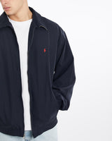 Vintage, 90s, Polo, Ralph, Lauren, Harrington, Jacket, The Real Deal, size double extra large, colour Navy, newtown, sydney, australia, thrift store, opshop, preloved, secondhand, sustainable, retro, antique, 70s, 80s, 90s, 2000s, 00s, fashion, clothing, streetwear, trendy, garment, style, boutique, store, shop, archive, sale, cheap, best, top, Jackets