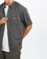 Vintage, 90s, Polo, Ralph, Lauren, Short, Sleeve, Button, Up, Shirt, The Real Deal, size large, colour Black, newtown, sydney, australia, thrift store, opshop, preloved, secondhand, sustainable, retro, antique, 70s, 80s, 90s, 2000s, 00s, fashion, clothing, streetwear, trendy, garment, style, boutique, store, shop, archive, sale, cheap, best, top, Shirts