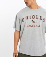 Vintage, MLB, Baltimore, Orioles, Tee, The Real Deal, size large, colour Grey, newtown, sydney, australia, thrift store, opshop, preloved, secondhand, sustainable, retro, antique, 70s, 80s, 90s, 2000s, 00s, fashion, clothing, streetwear, trendy, garment, style, boutique, store, shop, archive, sale, cheap, best, top, T-Shirts