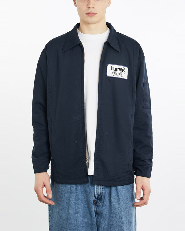 Vintage, Mechanic, Jacket, The Real Deal, size extra large, colour Navy, newtown, sydney, australia, thrift store, opshop, preloved, secondhand, sustainable, retro, antique, 70s, 80s, 90s, 2000s, 00s, fashion, clothing, streetwear, trendy, garment, style, boutique, store, shop, archive, sale, cheap, best, top, Jackets