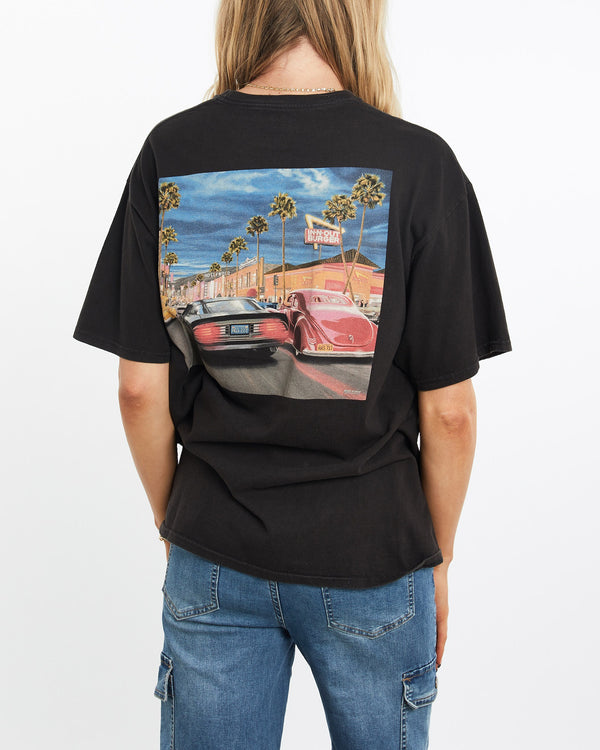 Vintage, In-N-Out, Burger, Tee, The Real Deal, size medium, colour Black, newtown, sydney, australia, thrift store, opshop, preloved, secondhand, sustainable, retro, antique, 70s, 80s, 90s, 2000s, 00s, fashion, clothing, streetwear, trendy, garment, style, boutique, store, shop, archive, sale, cheap, best, top, T-Shirts