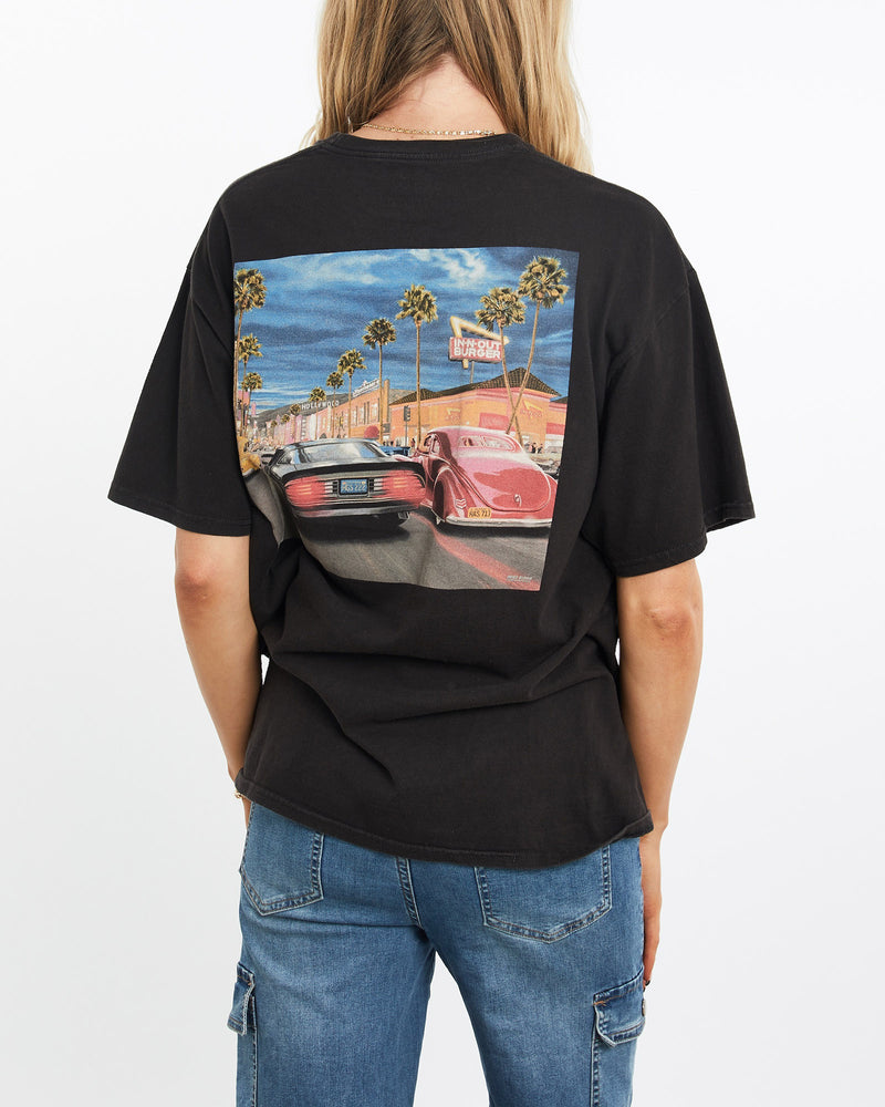 Vintage, In-N-Out, Burger, Tee, The Real Deal, size medium, colour Black, newtown, sydney, australia, thrift store, opshop, preloved, secondhand, sustainable, retro, antique, 70s, 80s, 90s, 2000s, 00s, fashion, clothing, streetwear, trendy, garment, style, boutique, store, shop, archive, sale, cheap, best, top, T-Shirts