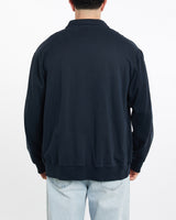 Vintage, 90s, Polo, Ralph, Lauren, Full, Zip, Collared, Sweatshirt, The Real Deal, size double extra large, colour Navy, newtown, sydney, australia, thrift store, opshop, preloved, secondhand, sustainable, retro, antique, 70s, 80s, 90s, 2000s, 00s, fashion, clothing, streetwear, trendy, garment, style, boutique, store, shop, archive, sale, cheap, best, top, Sweats and hoodies