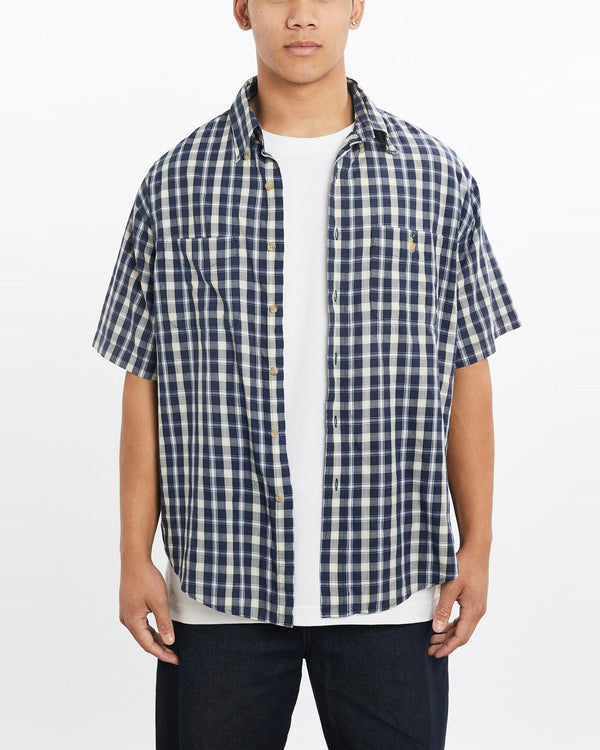 Vintage, 90s, Polo, Ralph, Lauren, Short, Sleeve, Button, Up, Shirt, The Real Deal, size large, colour Multicolour, newtown, sydney, australia, thrift store, opshop, preloved, secondhand, sustainable, retro, antique, 70s, 80s, 90s, 2000s, 00s, fashion, clothing, streetwear, trendy, garment, style, boutique, store, shop, archive, sale, cheap, best, top, Shirts