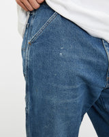 Vintage Rustler Denim Carpenter Pants <br>36" , The Real Deal , newtown, sydney, australia, thrift store, opshop, preloved, secondhand, sustainable, retro, antique, 70s, 80s, 90s, 2000s, 00s, fashion, clothing, streetwear, trendy, garment, style, boutique, store, shop, archive, sale, cheap, best, top