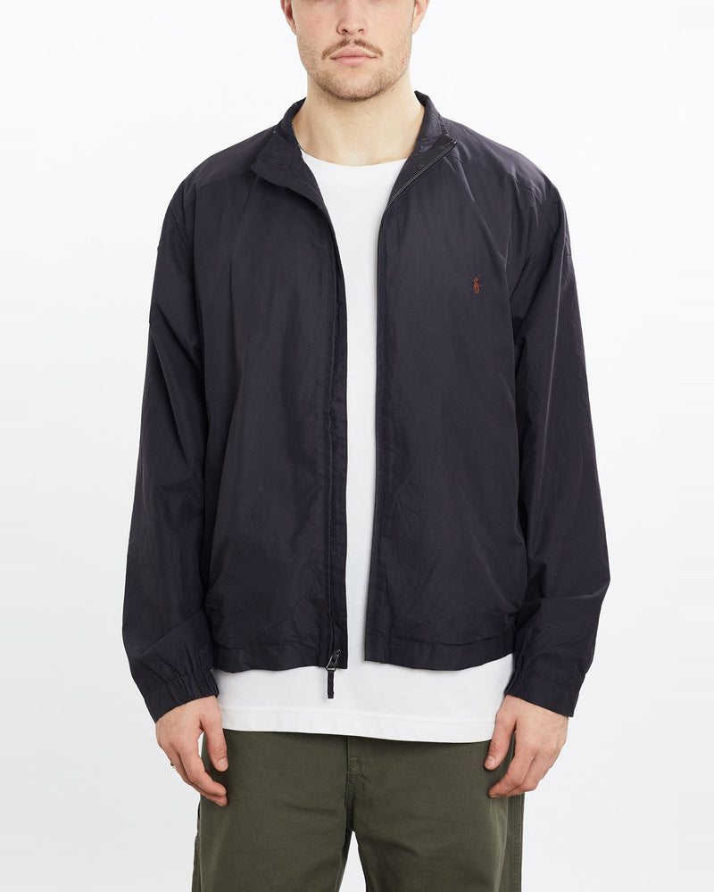 Vintage, 90s, Polo, Ralph, Lauren, Harrington, Jacket, The Real Deal, size extra large, colour Navy, newtown, sydney, australia, thrift store, opshop, preloved, secondhand, sustainable, retro, antique, 70s, 80s, 90s, 2000s, 00s, fashion, clothing, streetwear, trendy, garment, style, boutique, store, shop, archive, sale, cheap, best, top, Jackets