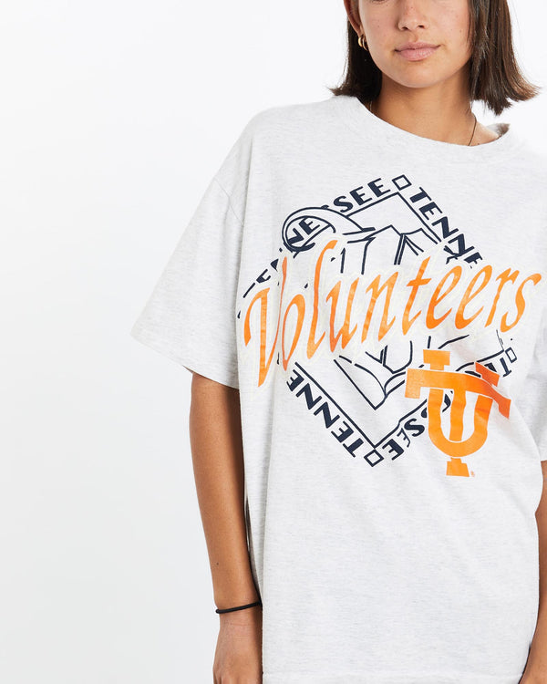 Vintage, 90s, NCAA, University, of, Tennessee, Volunteers, Tee, The Real Deal, size small, colour Grey, newtown, sydney, australia, thrift store, opshop, preloved, secondhand, sustainable, retro, antique, 70s, 80s, 90s, 2000s, 00s, fashion, clothing, streetwear, trendy, garment, style, boutique, store, shop, archive, sale, cheap, best, top, T-Shirts