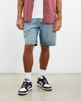 Vintage, Wrangler, Denim, Carpenter, Shorts, The Real Deal, size 35", colour Blue, newtown, sydney, australia, thrift store, opshop, preloved, secondhand, sustainable, retro, antique, 70s, 80s, 90s, 2000s, 00s, fashion, clothing, streetwear, trendy, garment, style, boutique, store, shop, archive, sale, cheap, best, top, Shorts